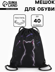 Мешок для обуви «Котик» - Фото 1