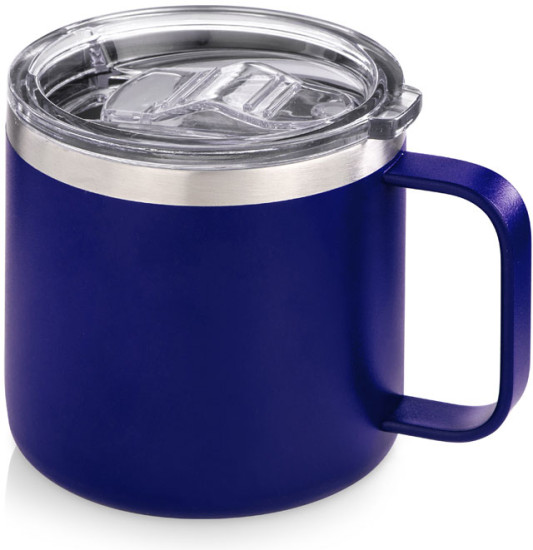 Кружка стальная с крышкой слайдером, powder coating «Alaska»