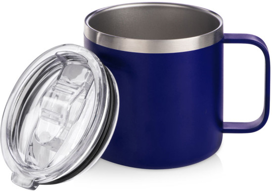 Кружка стальная с крышкой слайдером, powder coating «Alaska»