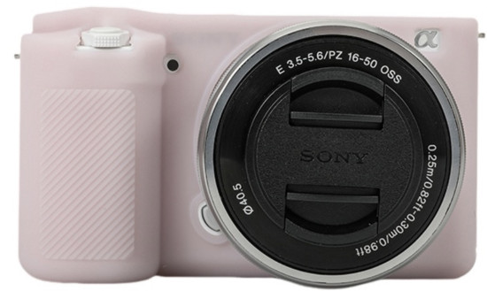 Силиконовый защитный чехол AIBA LUNA для камеры Sony ZV-E10, розовый«