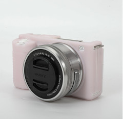 Силиконовый защитный чехол AIBA LUNA для камеры Sony ZV-E10, розовый« - Фото 3