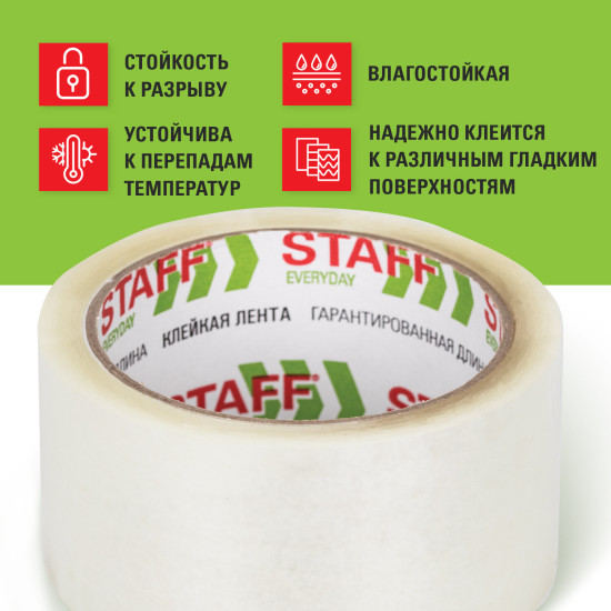 Лента клейкая упаковочная