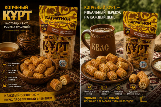Курт «Сыр кочевников» Копчёный 12%