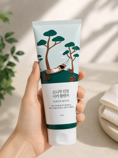 Пенка с экстрактом сосны и центеллы для проблемной кожи «Pine Calming Cica Cleanser»