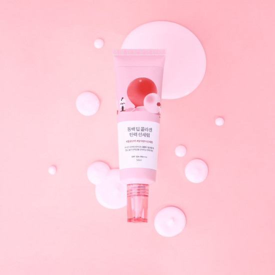 Солнцезащитная сыворотка «Camellia Deep Collagen Firming Sun Serum» SPF50+