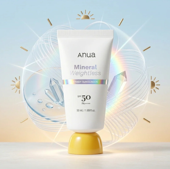 Солнцезащитный крем минеральный Weightless SPF50+ PA++++