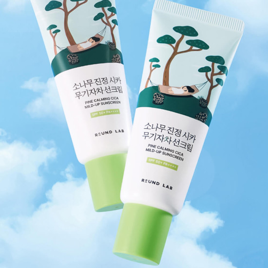 Солнцезащитный крем с экстрактом сосны Pine Calming Cica Mild-Up SPF50+ PA++++