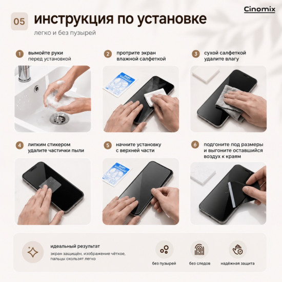 Защитное стекло Private для iPhone 16 PRO Max CNMX182