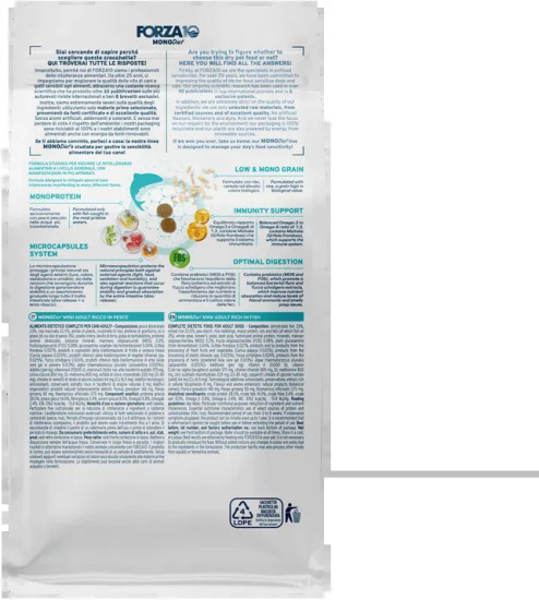Сухой монопротеиновый корм для взрослых собак мелких пород с рыбой Mini Diet