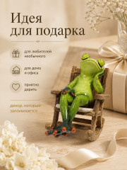Фигурка декоративная «Лягушка в отпуске» - Фото 5