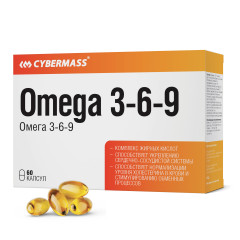 Omega Омега 3 6 9 комплекс, капсулы по 740 мг, 60 шт, улучшенная формула - Фото 1
