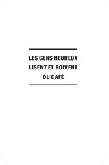 Les gens heureux lisent et boivent du cafe - Фото 3