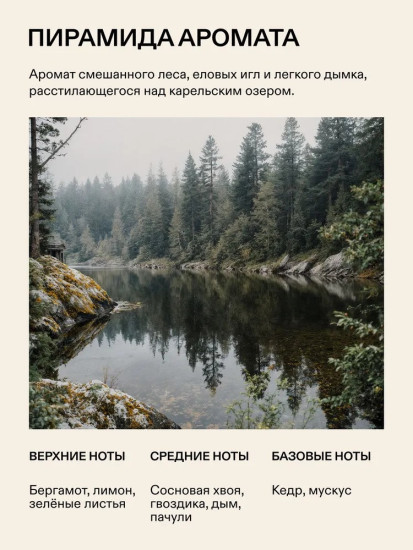 SP Candle Ароматическая свеча из соевого воска Карелия