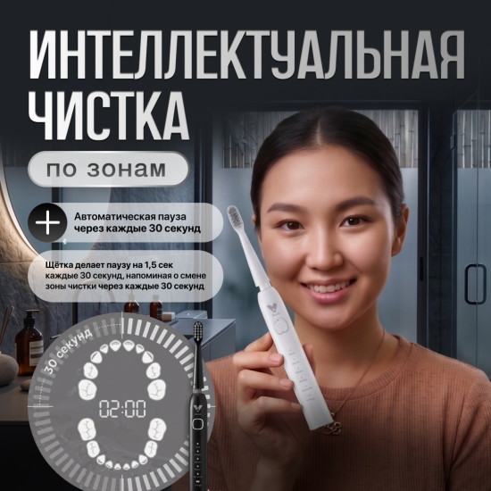 Электрическая зубная щетка Smile Pro белый