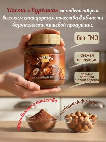 Паста с фундуком и какао