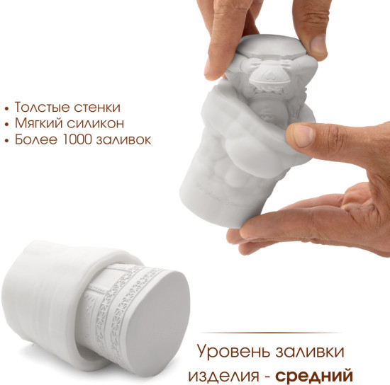 Силиконовая форма кашпо Матрешка Азии