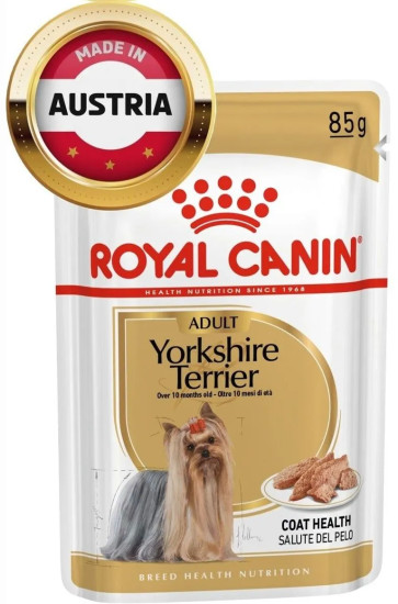 Набор влажного корма для взрослых собак породы йоркширский терьер Yorkshire Terrier