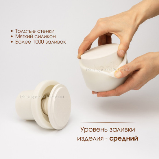 Силиконовая форма кашпо ГП шляпа