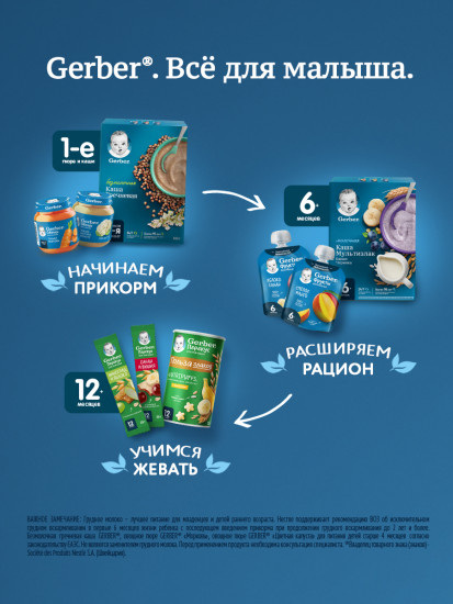 Каша молочная детская «Мультизлаковая с черникой и бананом»