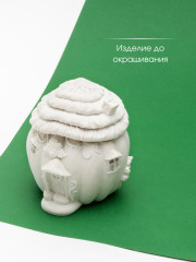 Силиконовая форма кашпо Тыква-домик - Фото 7