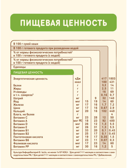Каша сухая молочная быстрорастворимая «Мультизлаковая с грушей и персиком»