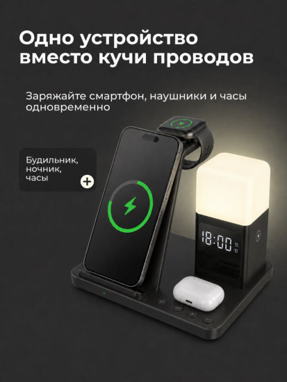 Зарядное устройство SZ22 USB Type-C 15 Вт черный