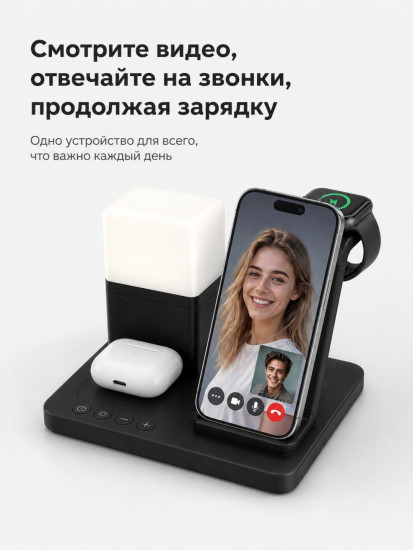 Зарядное устройство SZ22 USB Type-C 15 Вт черный