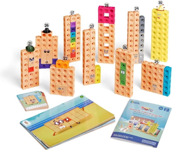 Набор активностей «Numberblocks 21 до 30 с математическими кубиками»