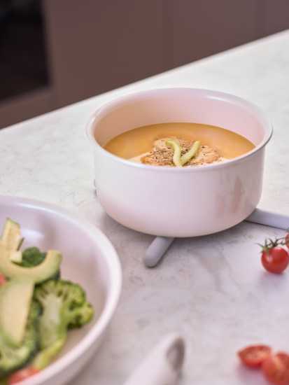 Ковш с крышкой и съемной ручкой «Smart ceramic»