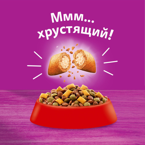 Корм сухой для кошек «Подушечки с нежным паштетом, с говядиной»