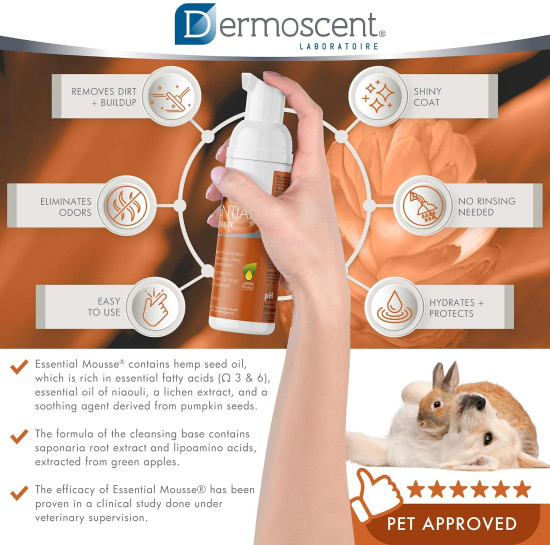 Мусс для сухой чистки шерсти собак «Essential Mousse»
