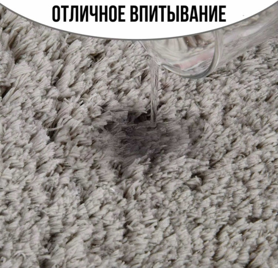 Коврик 80×50 см, серый