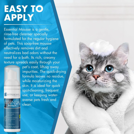 Мусс для сухой чистки шерсти кошек «Essential Mousse»