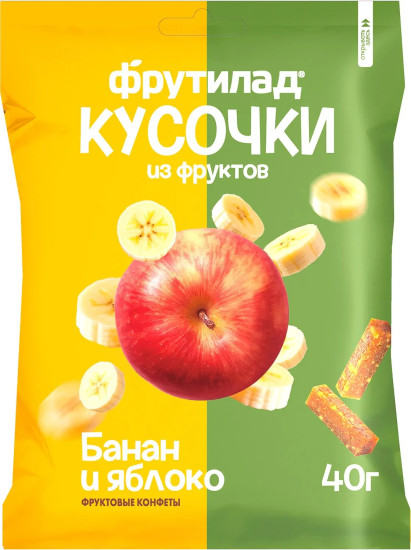 Фруктовые кусочки «Фрутилад.Банан-Яблоко»