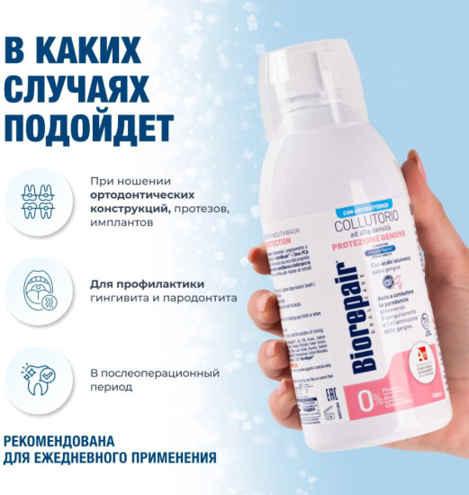Ополаскиватель Антибактериальный для полости рта Gum Protection