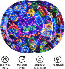 Набор тарелок одноразовых «Game zone» - Фото 1