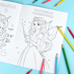 Книжка-раскраска «Феи и принцессы» - Фото 4