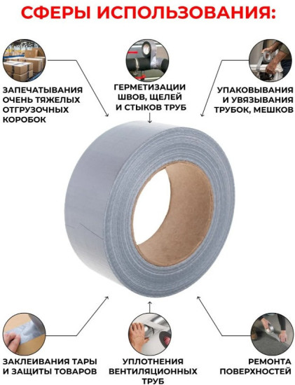 Лента клейкая армированная (сантехническая)