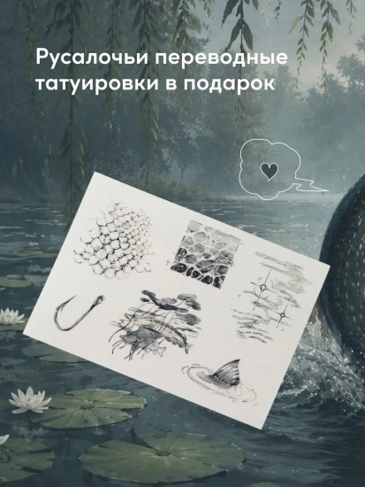 Щучьи сплетни. Комплект из книги и переводных тату
