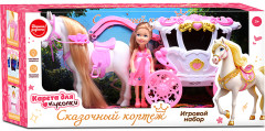 Карета с лошадкой и куклой «Сказочный кортеж» - Фото 5