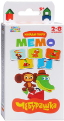 Игра настольная Мемо «Чебурашка» - Фото 1