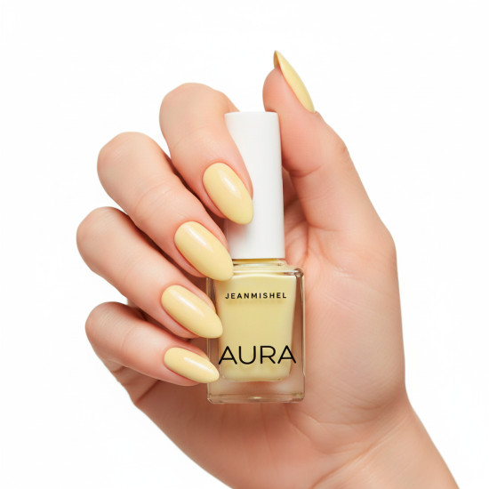 Лак для ногтей «Aura», оттенок 487 Кремово-желтый