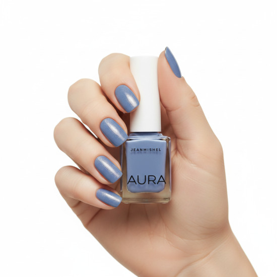 Лак для ногтей «Aura», оттенок 493 Васильковый