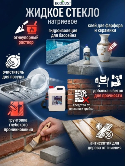 Жидкое стекло натриевое