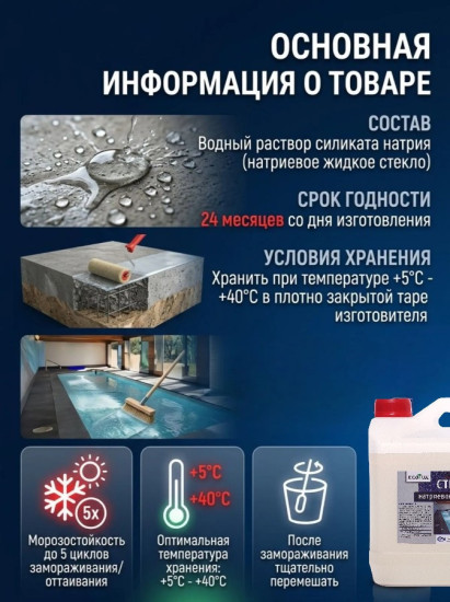 Жидкое стекло натриевое