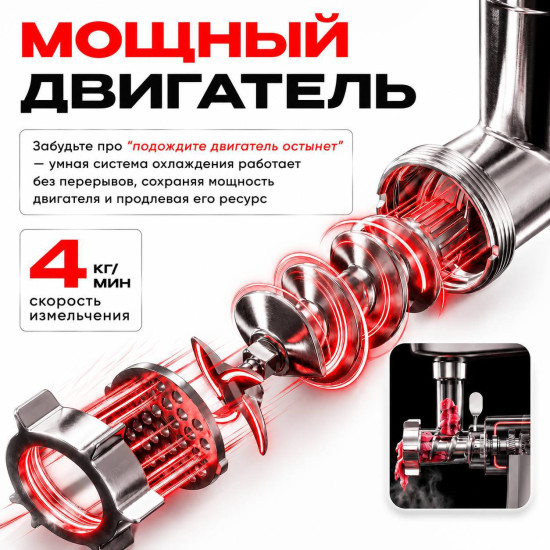 Мясорубка Aridi SASA черный