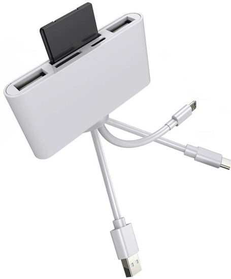 Картридер NK-1032 Pro Lightning для SD, microSD, USB 2.0