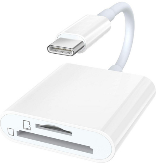 Картридер Т-3608 USB Type-C для SD, microSD, TF-карта