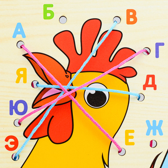 Шнуровка «Петушок золотой гребешок»