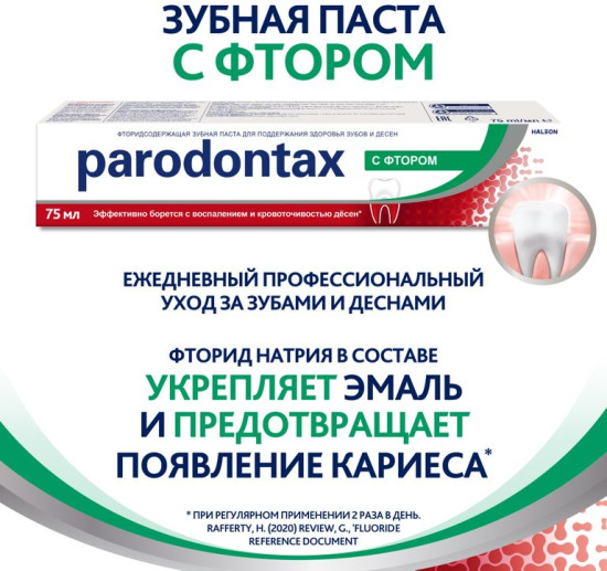 Зубная паста противовоспалительная с фтором